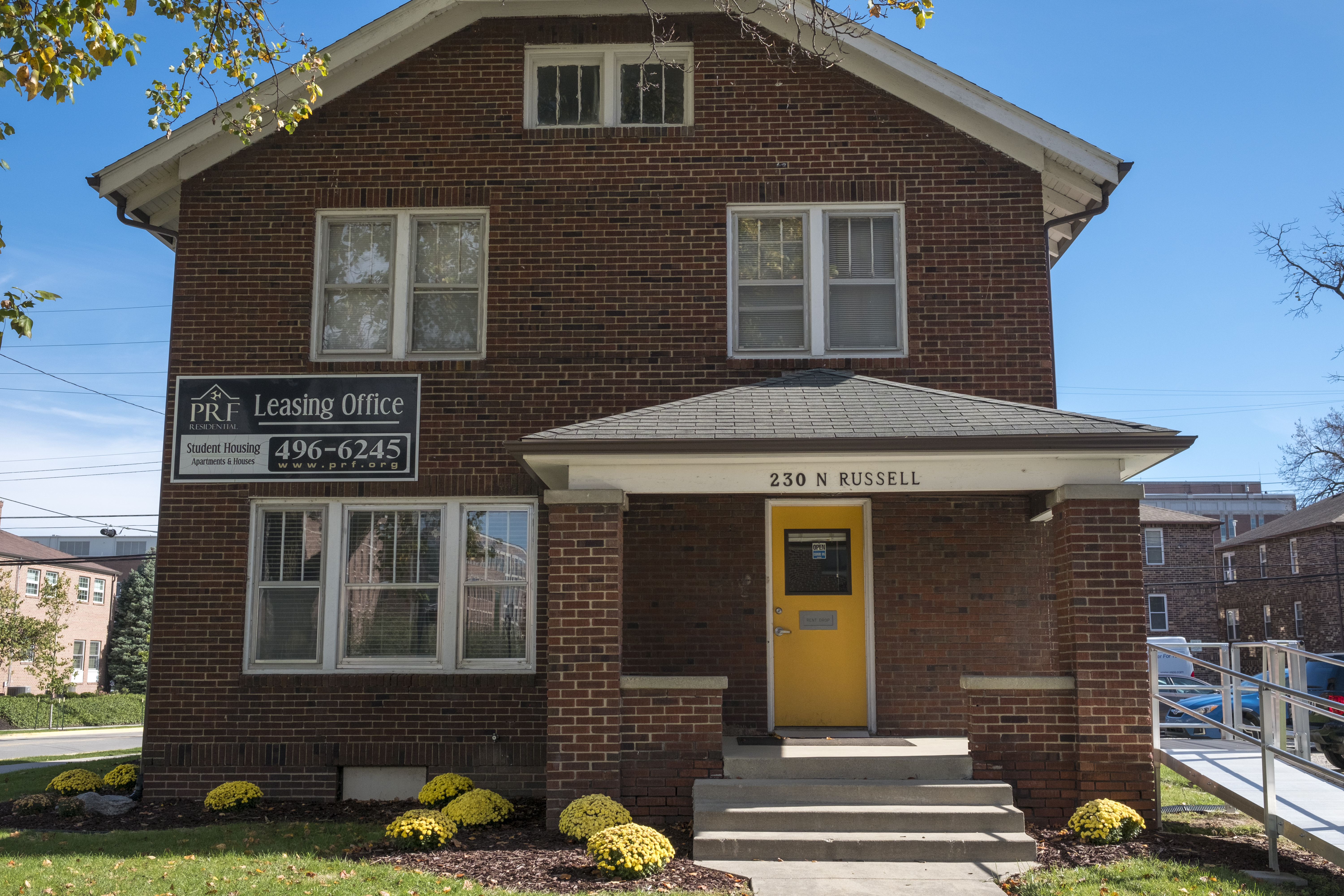 PRF Leasing Office on campus